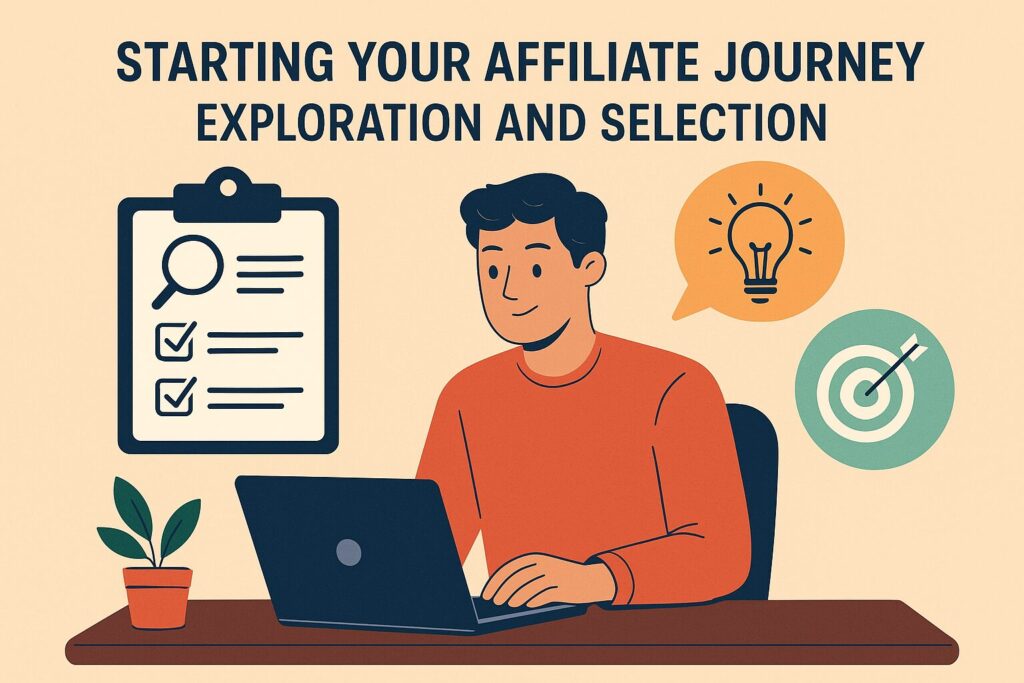 Starting Your Affiliate Journey: Exploration and Selection
