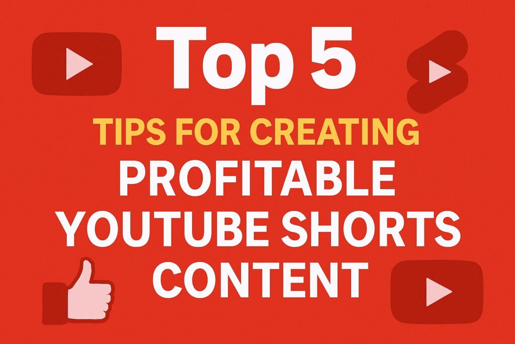 Top 5 Tips For Creating Profitable YouTube Shorts Content
