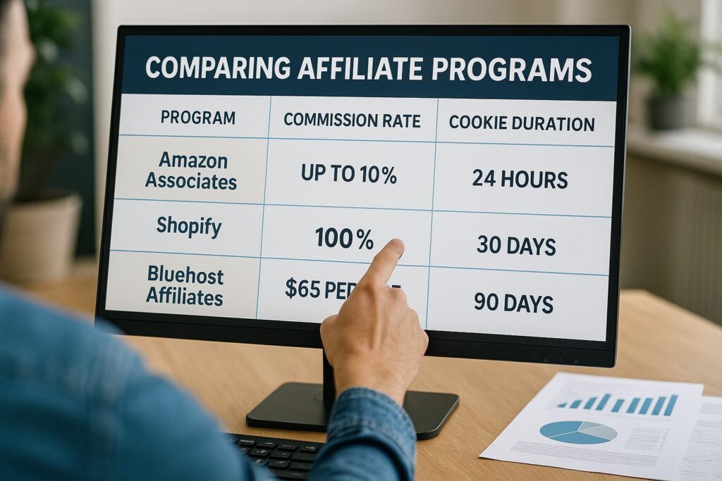 niche targeting, program comparisons, or building trust through content